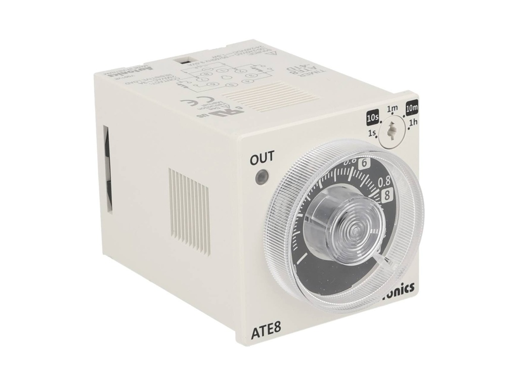 ATE8-41D — TEMPORIZADOR OCTAL 100-240VAC, 24-24, 8 PINES