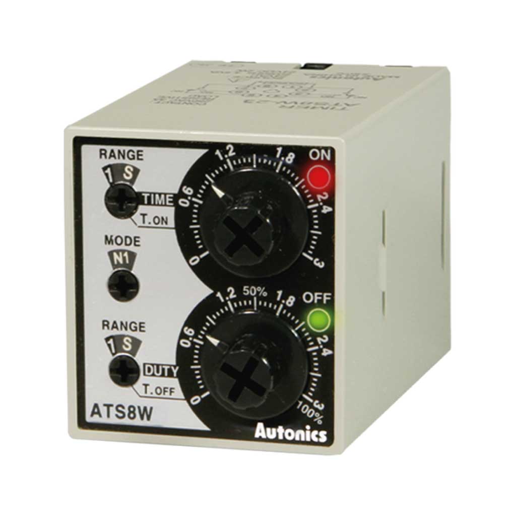 ATS8W-43 — TEMPORIZADOR DOBLE C/VOLTAJE UNIVERSAL