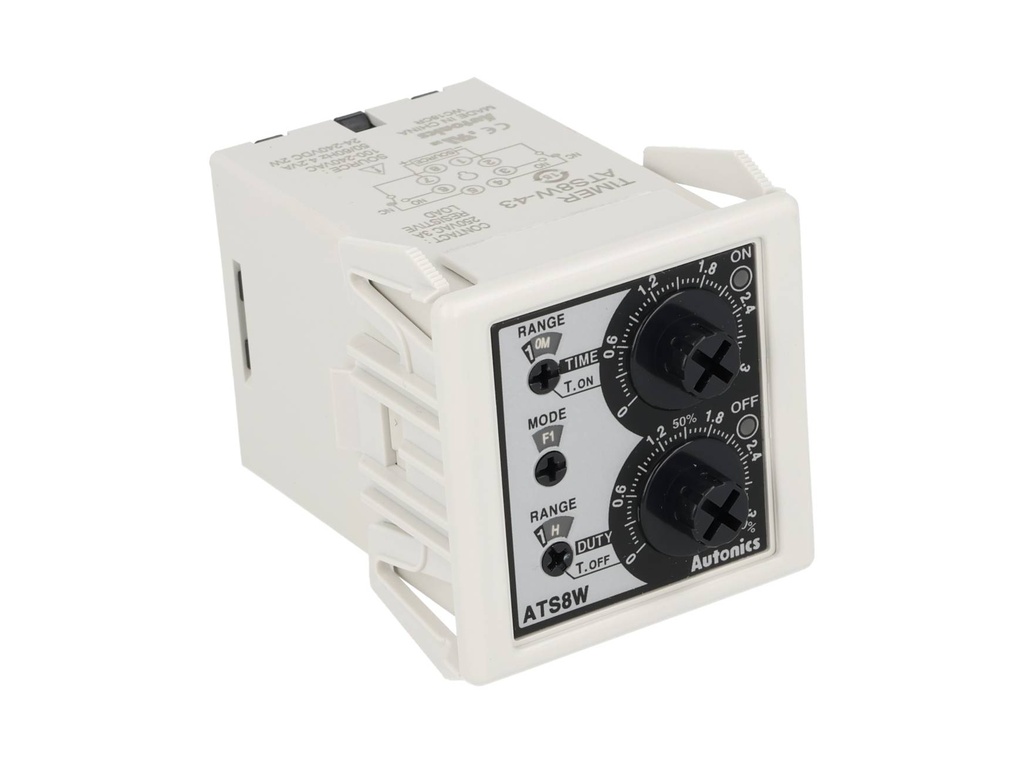 ATS8W-43 — TEMPORIZADOR DOBLE C/VOLTAJE UNIVERSAL
