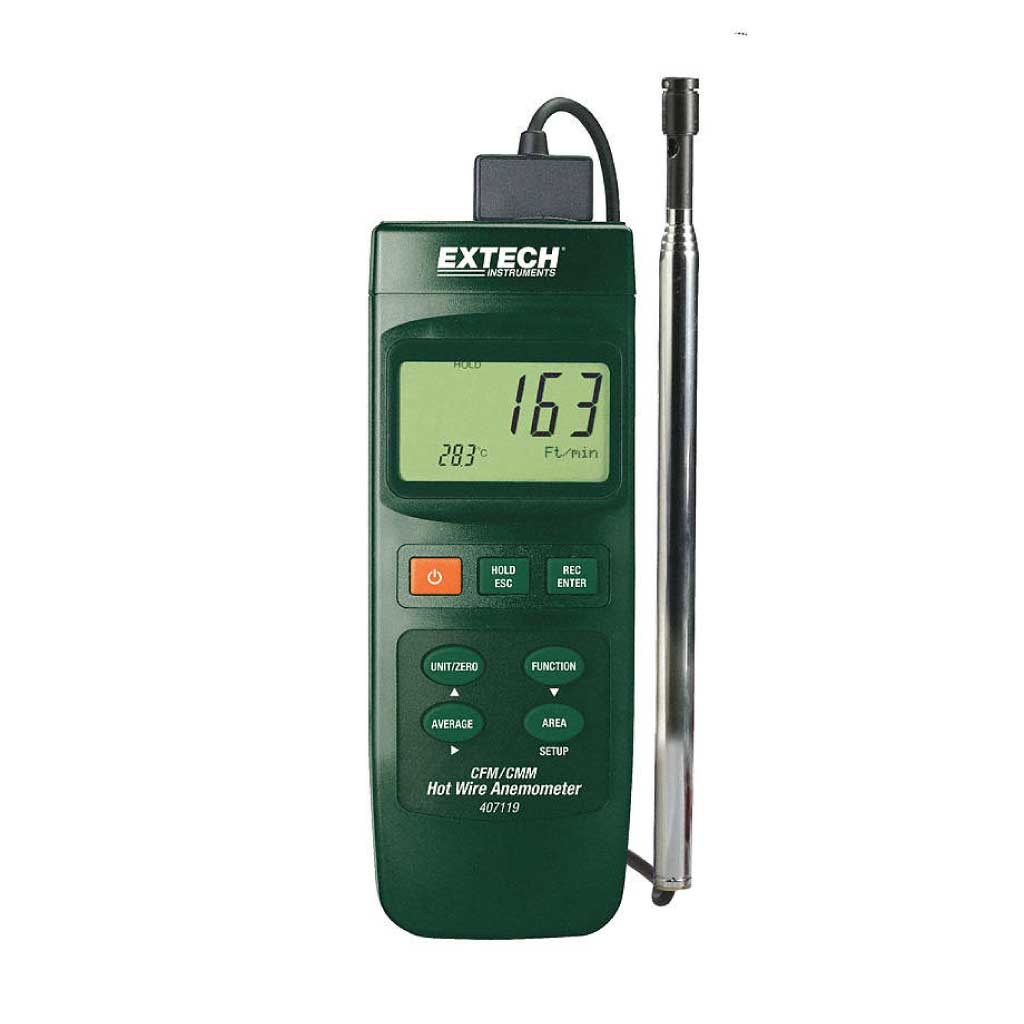 407119 — TERMO-ANEMOMETRO P/DUCTOS,TRABAJO PESADO