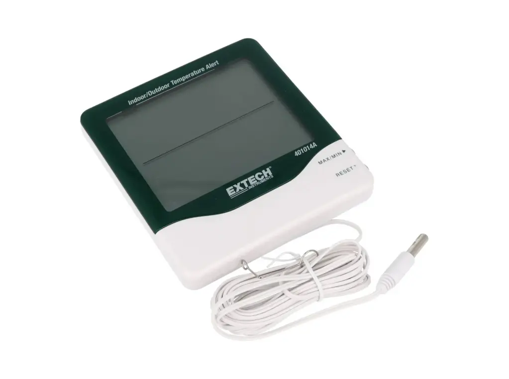 401014A — TERMOMETRO DE INTERIOR/EXTERIOR CON ALARMA