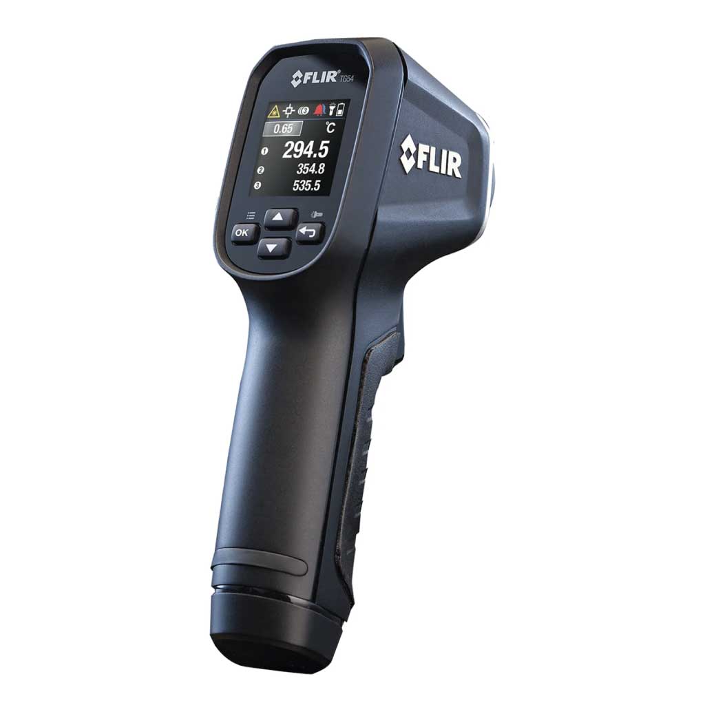 TG54-2 — TERMOMETRO INFRARROJO 24:1,-30ºC — 650ºC