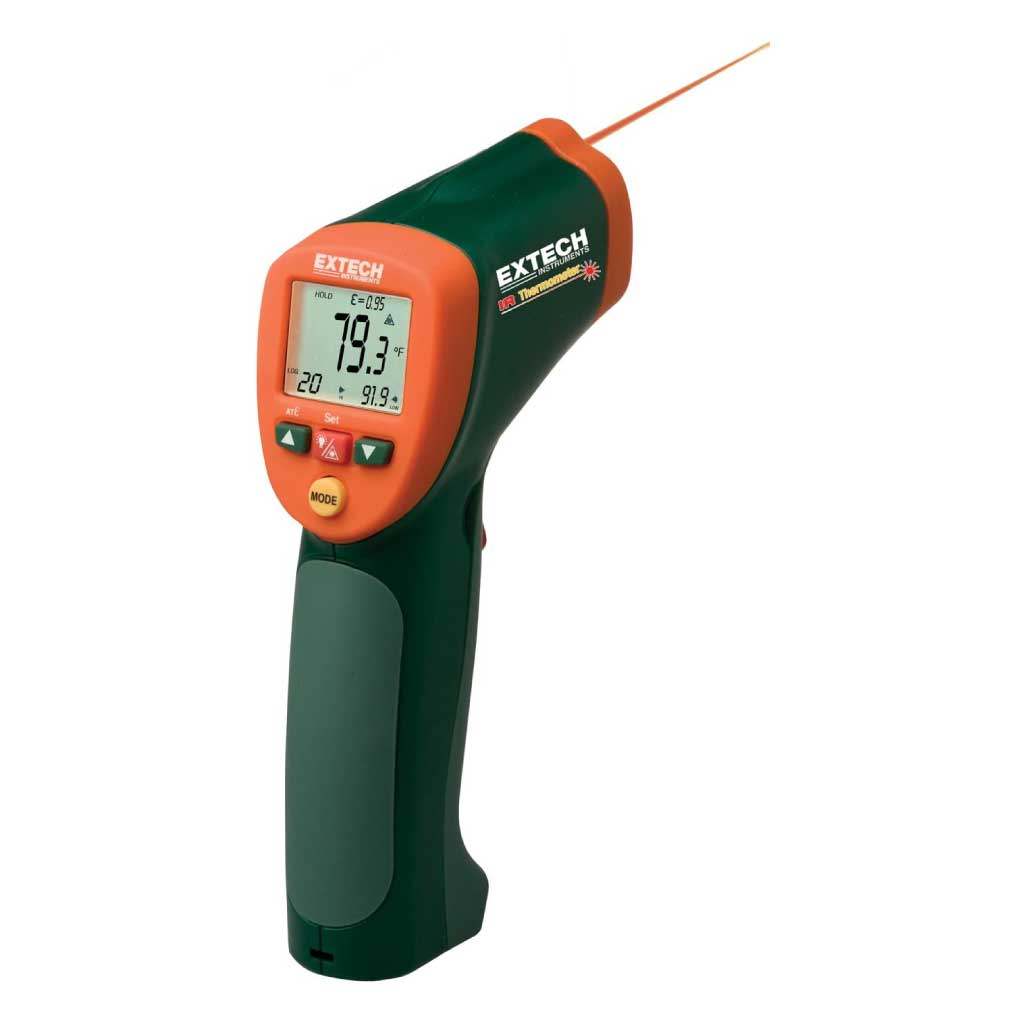 42515 — TERMOMETRO IR/LASER/CONTACTO -50 A 800°C (IR) , -50 A 1370°C (K)  (PISTOLA) 
