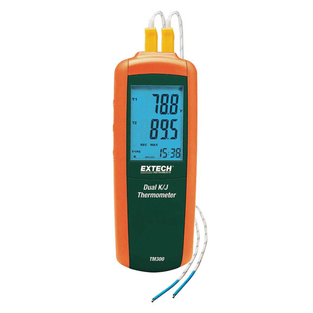 TM300 — TERMOMETRO J/K 2 CANALES