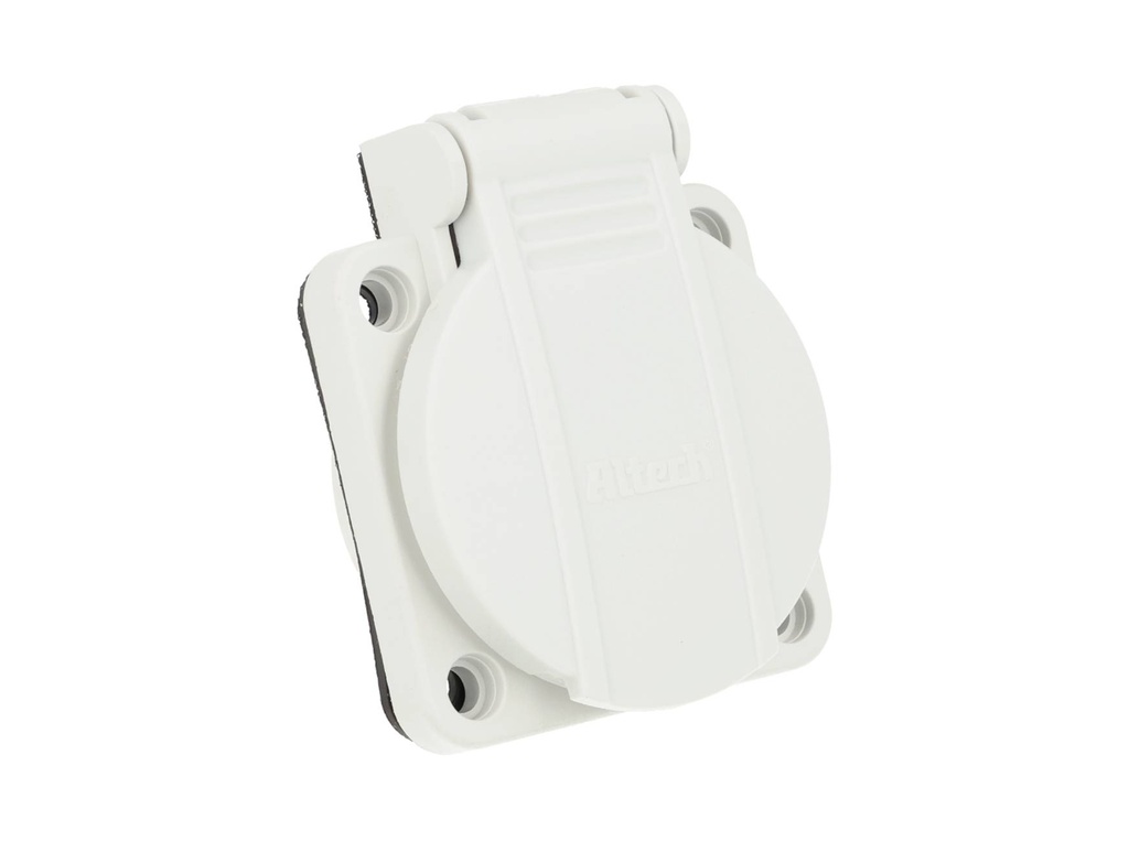 AL12506 — TOMA CORRIENTE COLOR GRIS MONTAJE PANEL