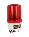 TP-SLR100R100/240 — TORRETA ROTATIVA TIPO LED ROJO CON BUZZER 110/240VCA, IP65, CON SOPORTE PARA PARED