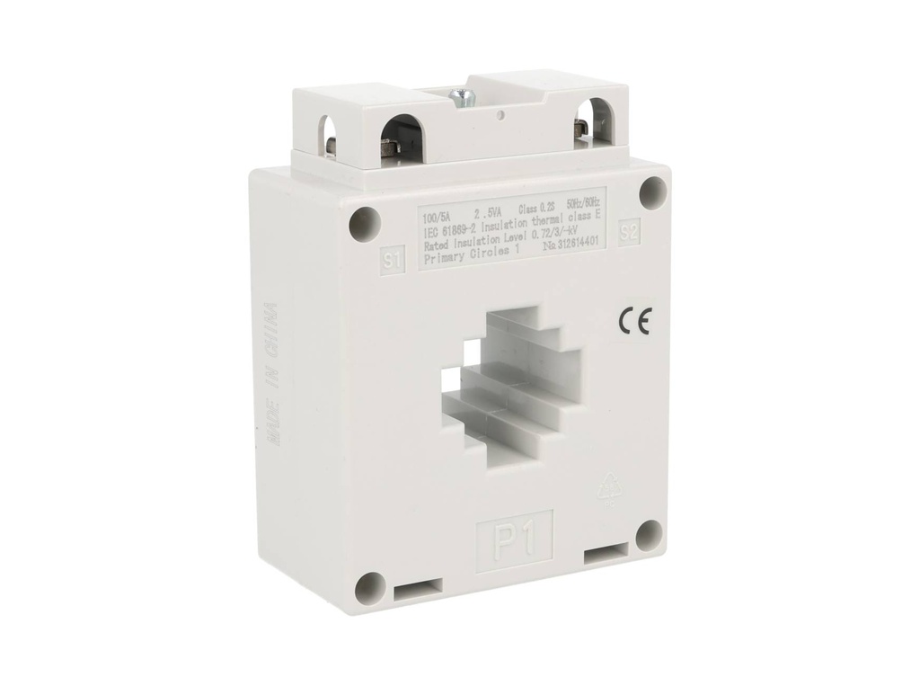 BH2-100-5A — TRANSFORMADOR DE CORRIENTE (DONA) 100/5A, 660V, DIAMETRO 23mm, VENTANA 11X30.5mm