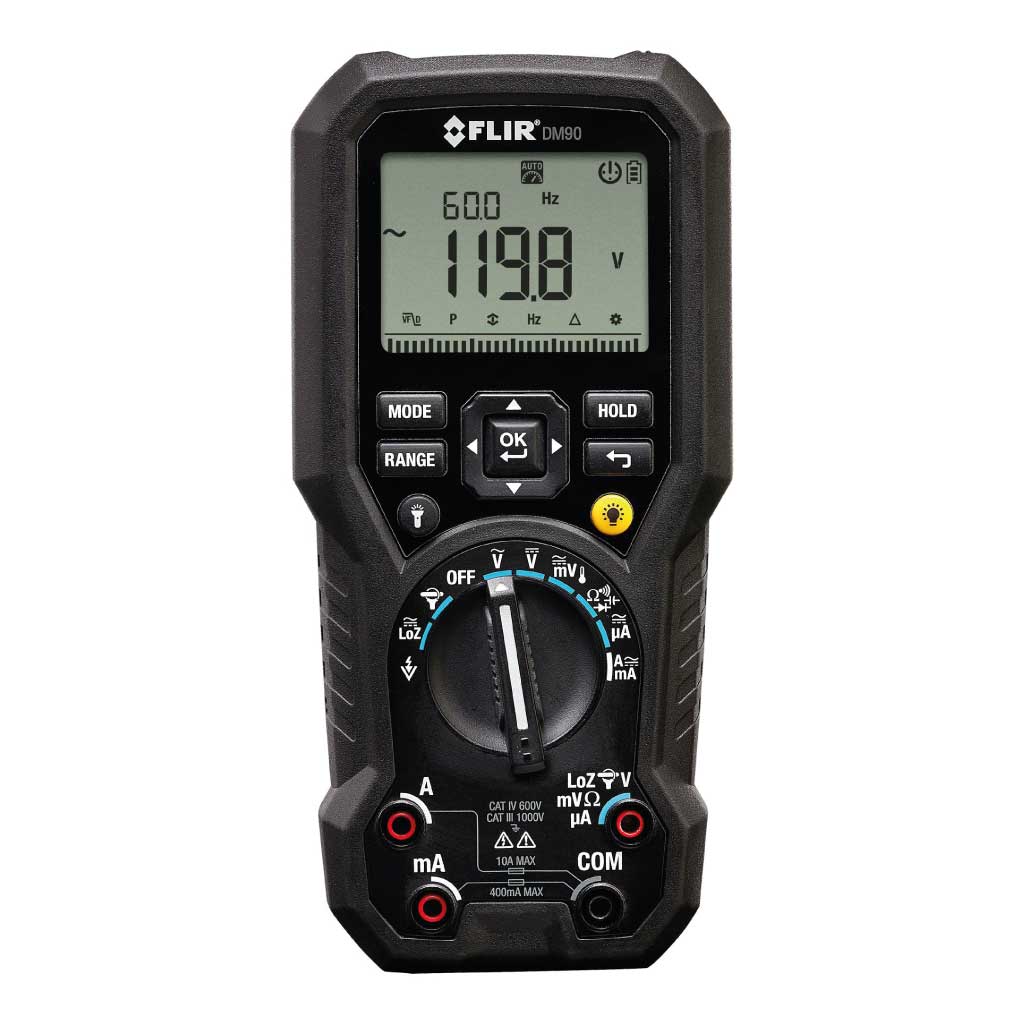 DM90 — TRMS MULTIMETER WITH TYPE K TEMPERATURE