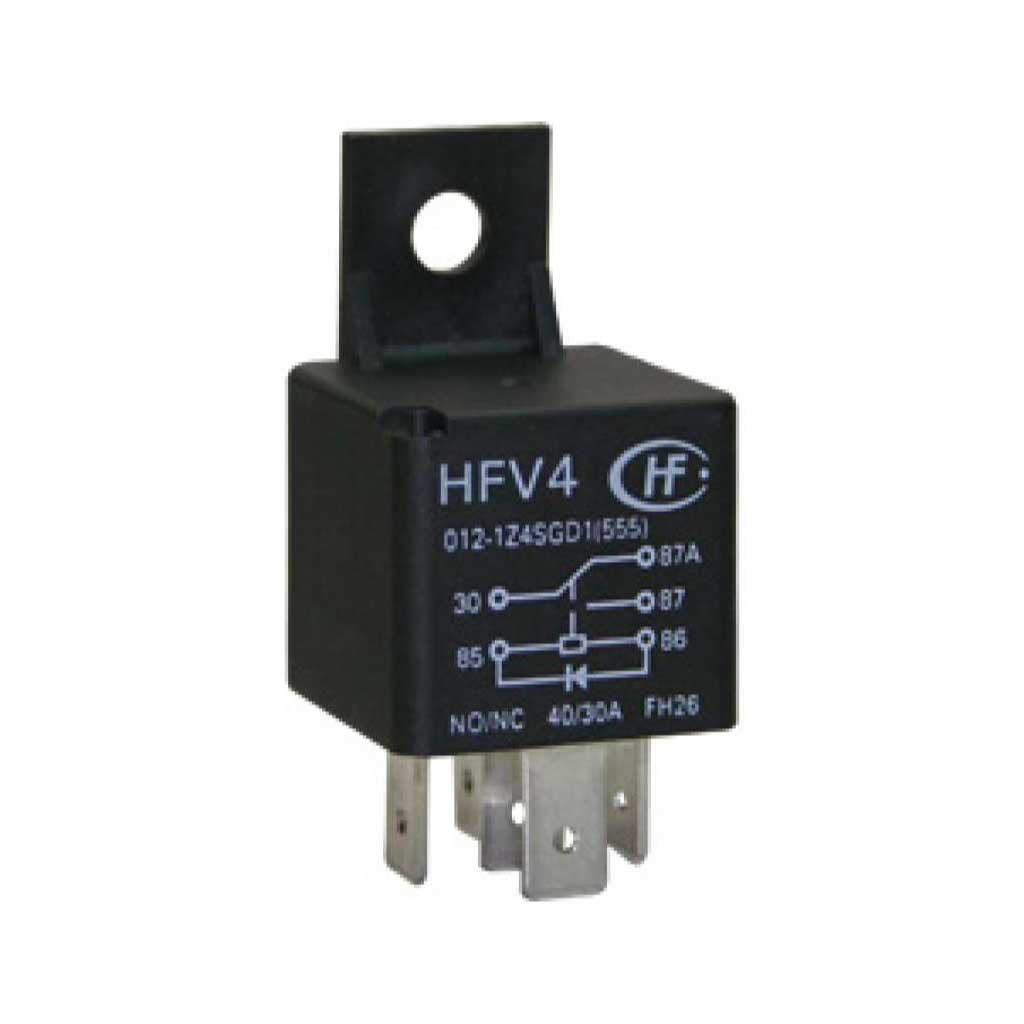 TP-R40 — RELEVADOR AUTOMOTRIZ 12VCD 1P2T 40AMP. TIPO AUTOMOTRIZ