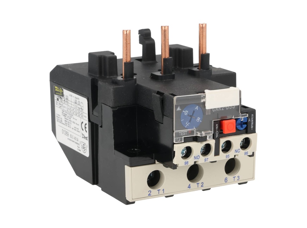 CAR2-D33-80A — RELE. TERMICO PARA LC1, 63-80A. (TRABAJOLIVIANO) 