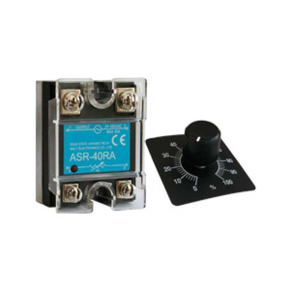 XSSVR-2440W1 — RELEVADOR ESTADO SOLIDO ENTRADA VARIABLE, 40A, 24-280VCA, CON POTENCIOMETRO, 0.250K, CON PERILLA