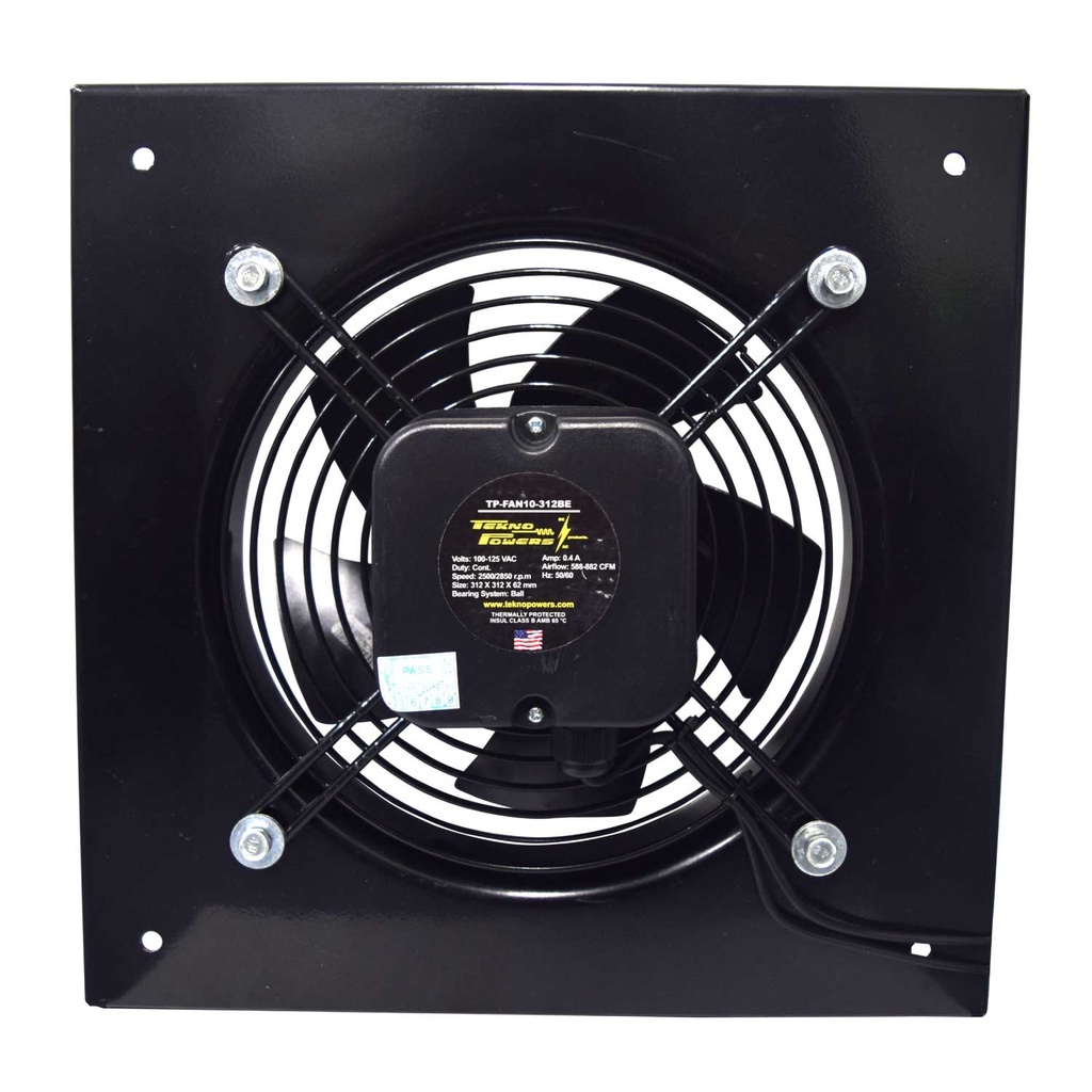 TP-FAN10-312BE — VENTILADOR C/BALERO 110VCA 312x312x62