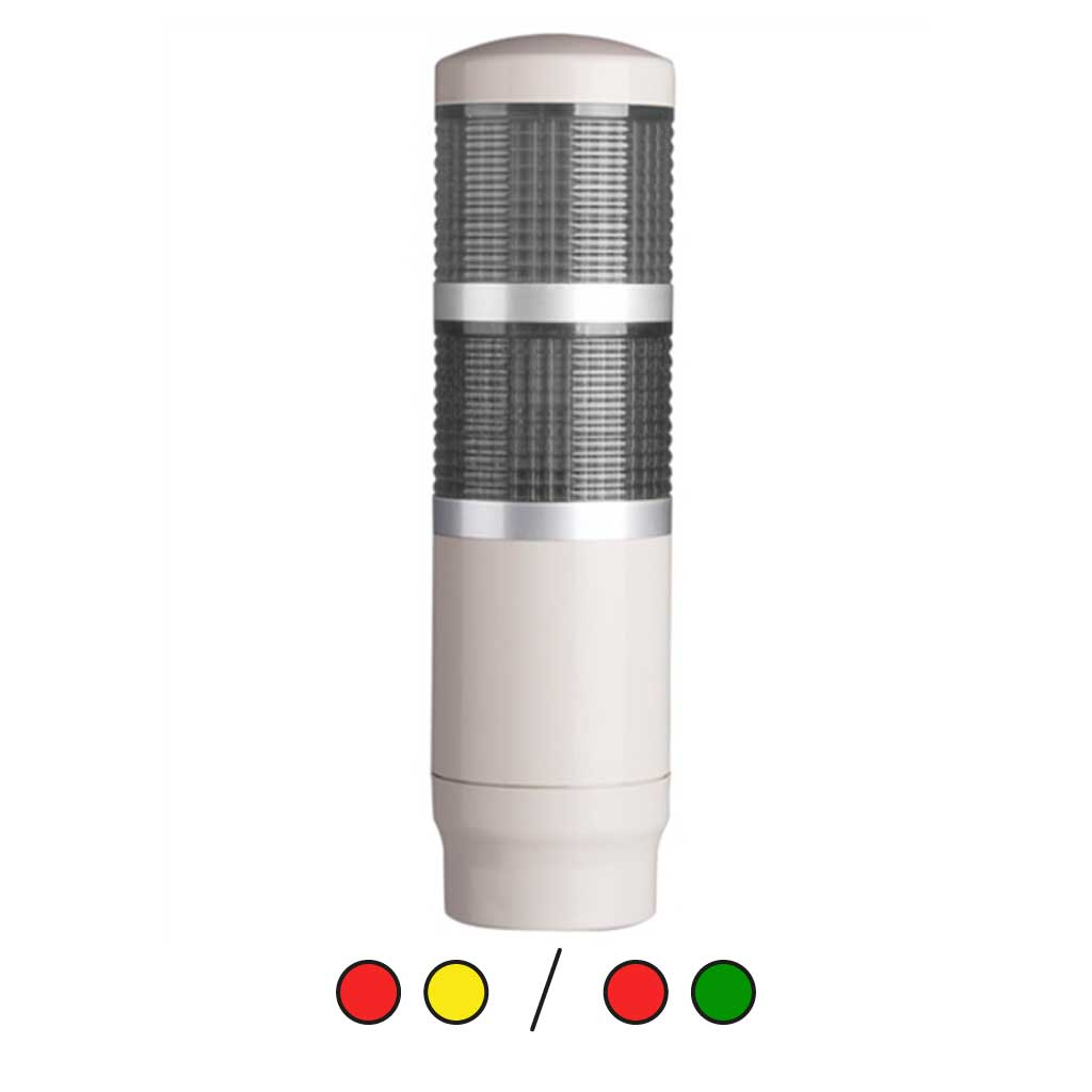 PMEF-201-2 — TORRETA IND 2 COLORES 45mm 12VCA/CD CON FLASH