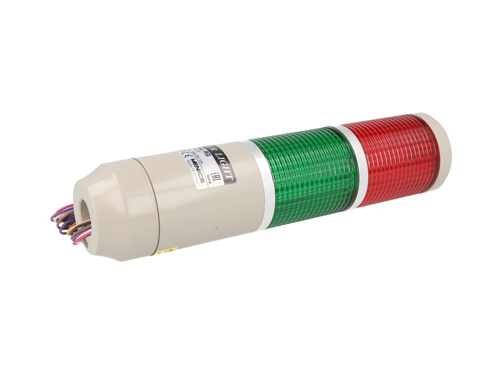 MT5C2AL-RG — TORRETA INDUSTRIAL 24VCA/CD 2 COLORES 56mm CON FLASH