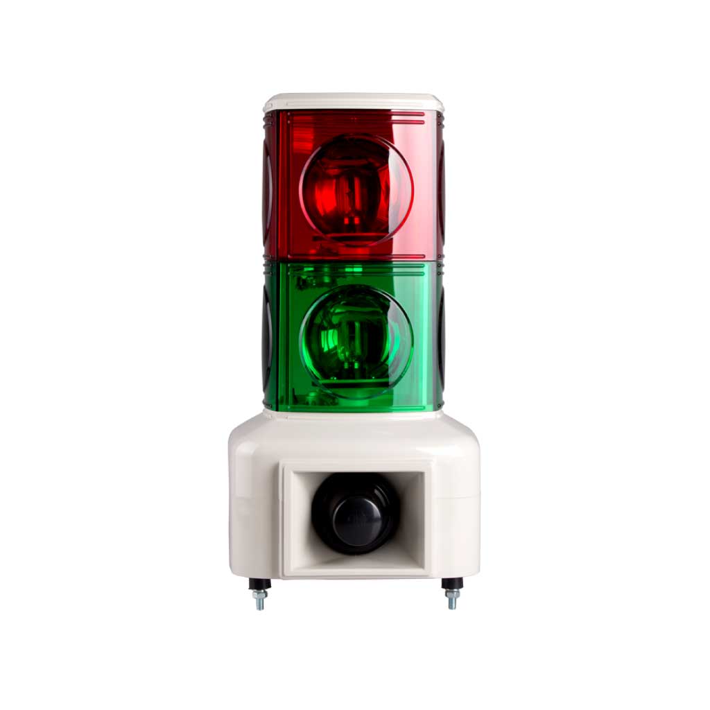 MSGS-202-RG — FAROLA DE DOS COLORES 24VDC 140mm ROJO YVERDE