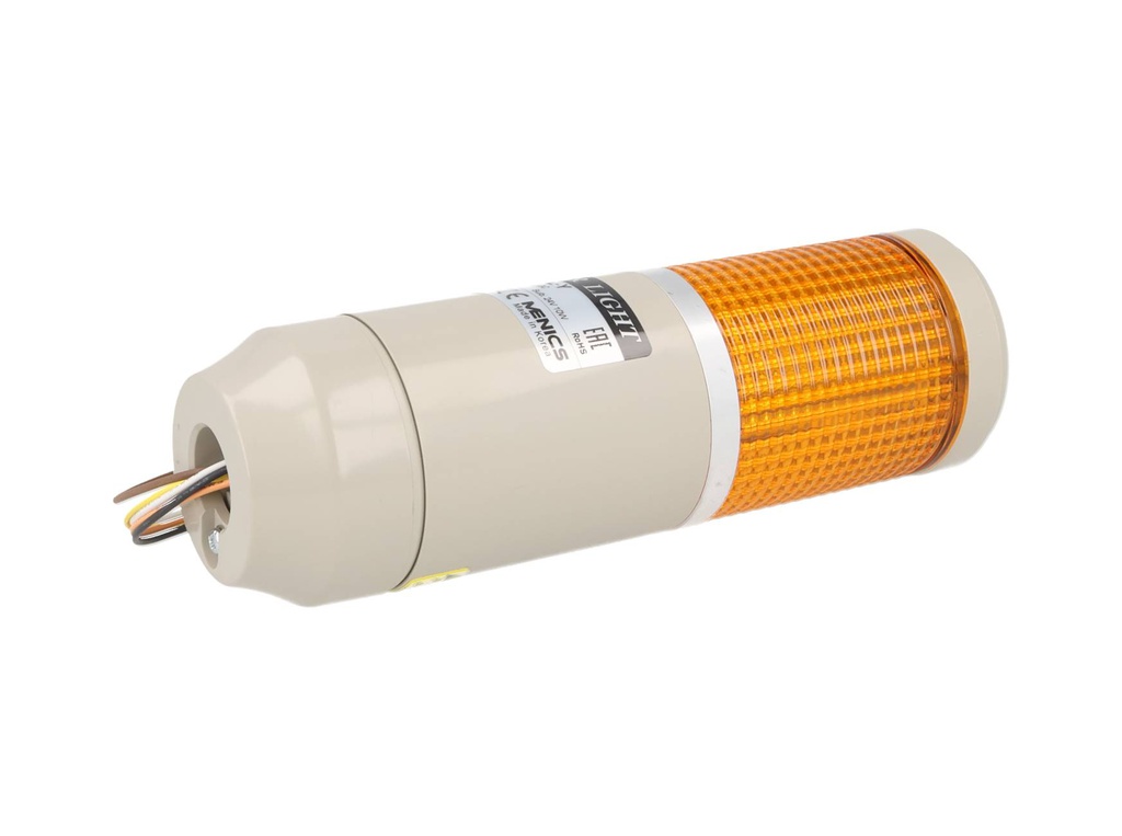 MT5C1AL-1Y — TORRETA 56 mm amarilla 24 Vcd fija e intermitente MENICS