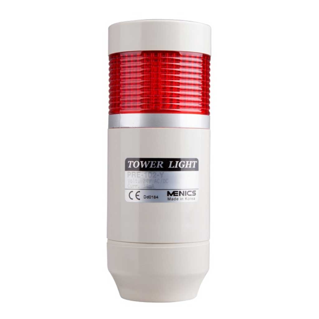 PREF-102-1 — TORRETA IND COLOR ROJO 56mm 24VCA/CD CON FLASH