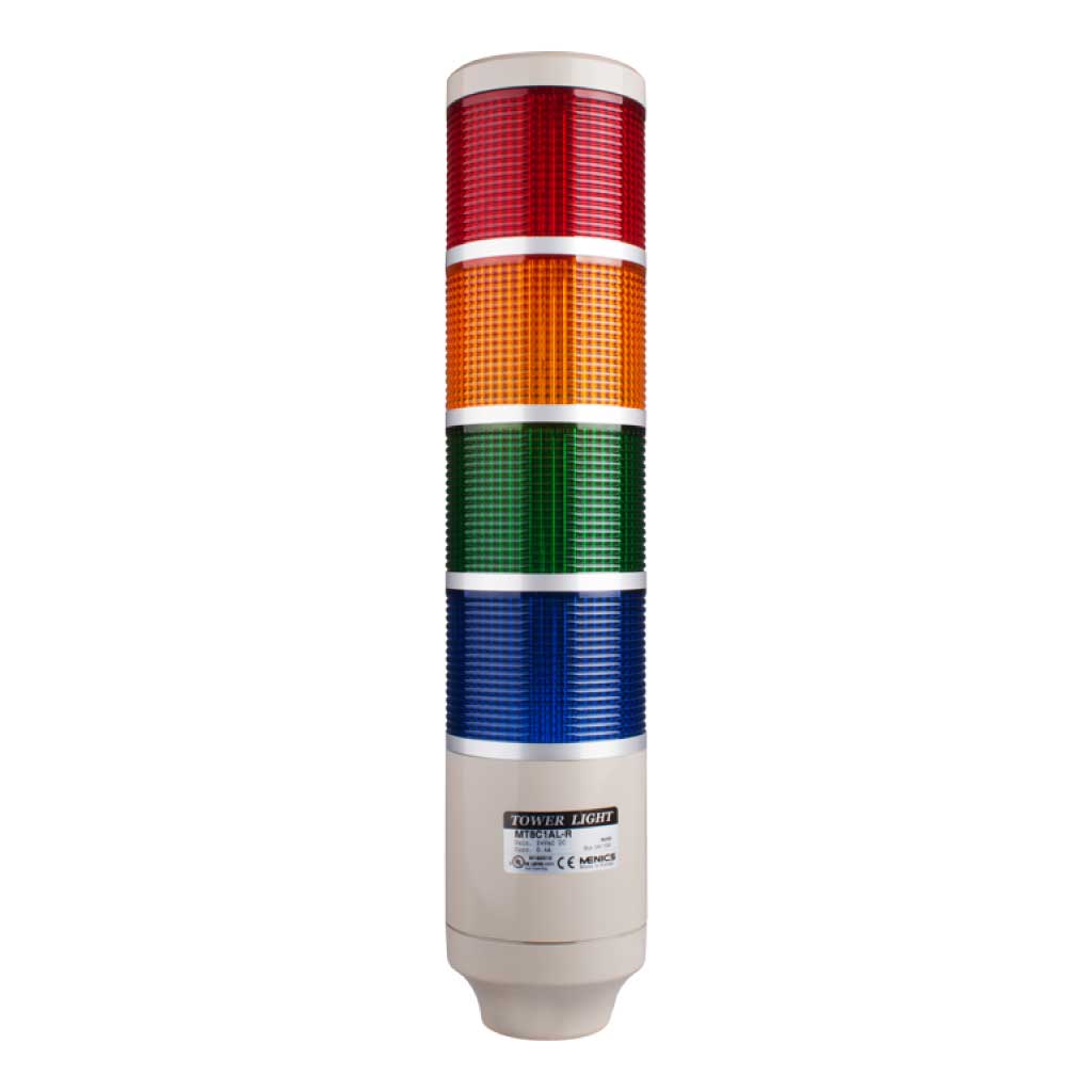 MT8C4AL-4 — TORRETA INDUSTRIAL 24VCA/CD 4 COLORES 85mm CON FLASH