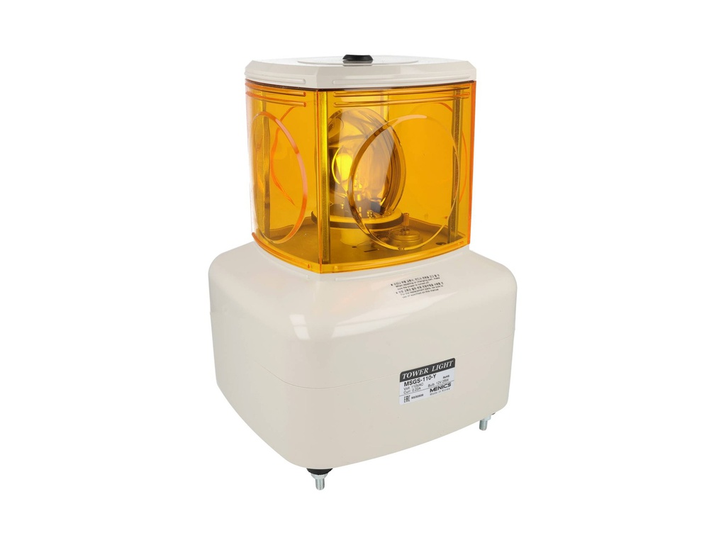 MSGS-110-1Y — TORRETA INDUSTRIAL 125MM 110VAC AMARILLO
