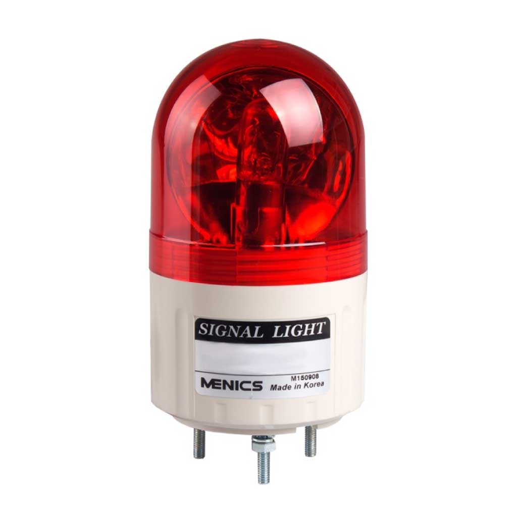 MLG-20-R — FAROLA REVOLVENTE 66MM ROJA 220VCA