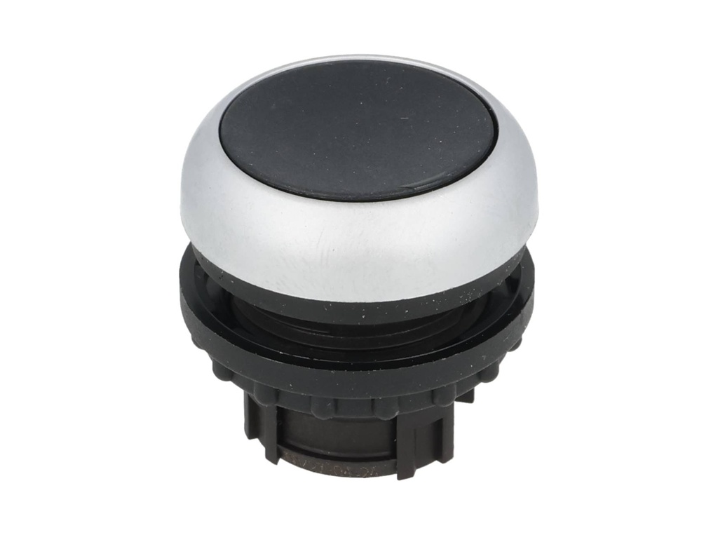 M22-D-S — PULSADOR PLANO NEGRO MOMENTANEO