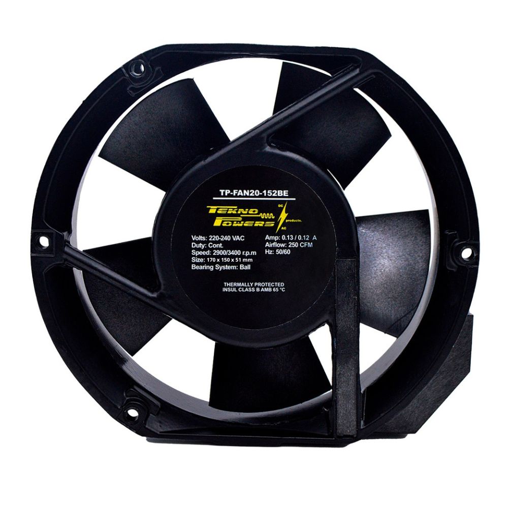 TP-FAN20-152BE — VENTILADOR 220VCA 6  260CFM C/BALERO