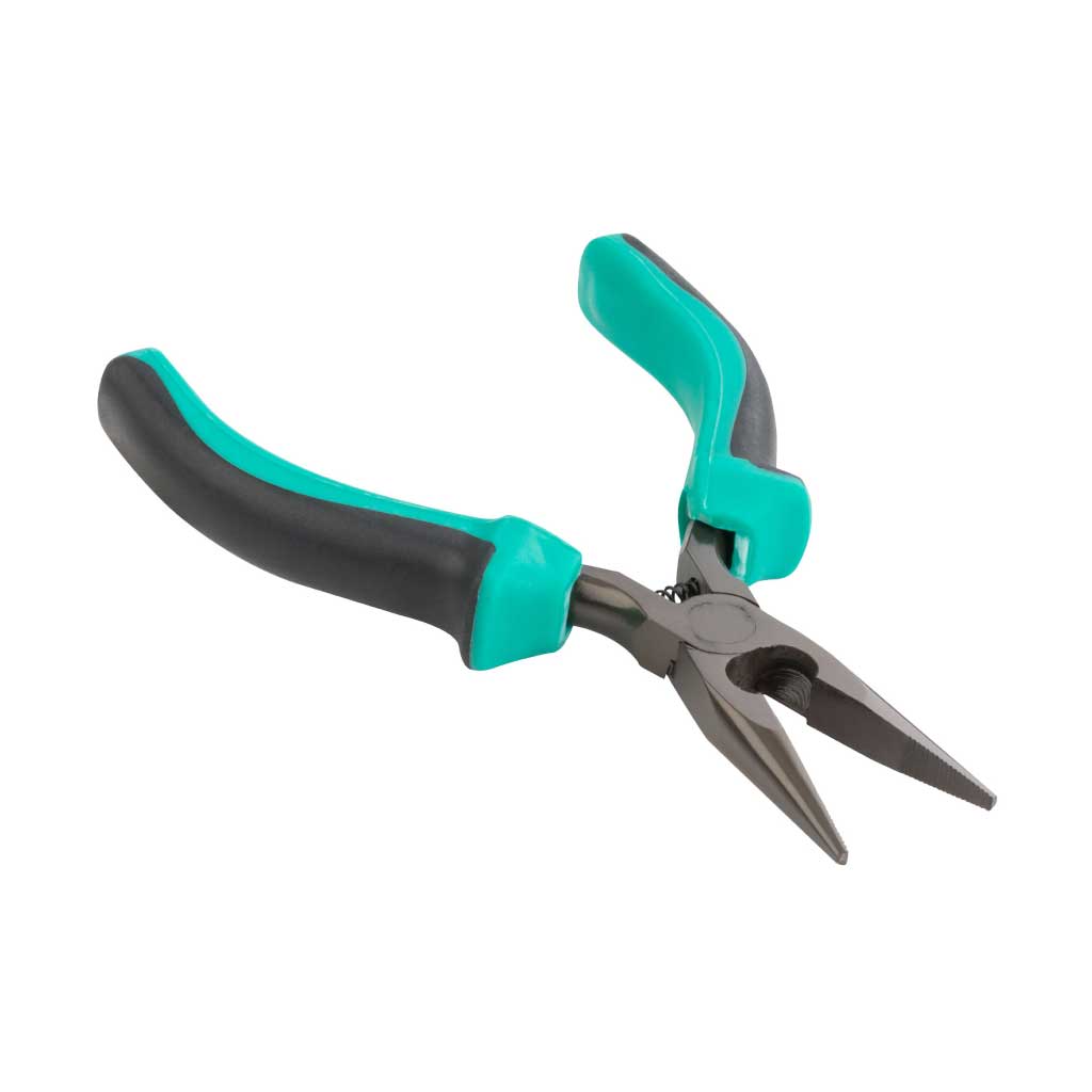 HER-130 — PINZA DE PUNTA CON CORTE AL CENTRO Y RESORTE