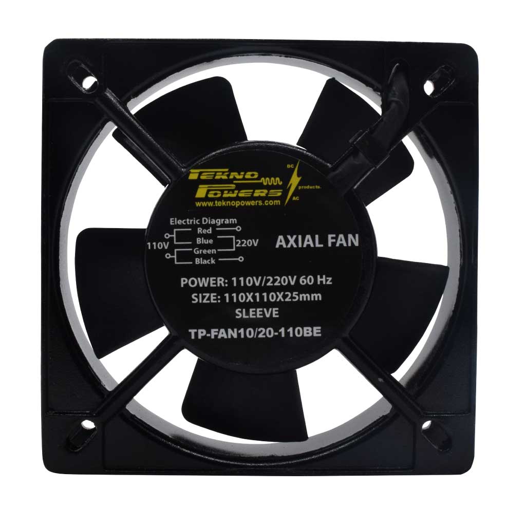 TP-FAN10/20-110BE — VENTILADOR CON BALERO 110/220VCA 110X110X25mm, CFM49-58