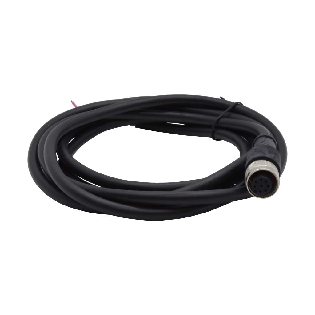 TP-M12-8FS2 — CONECTOR M12,8 PIN HEMBRA RECTO,2 MTS.