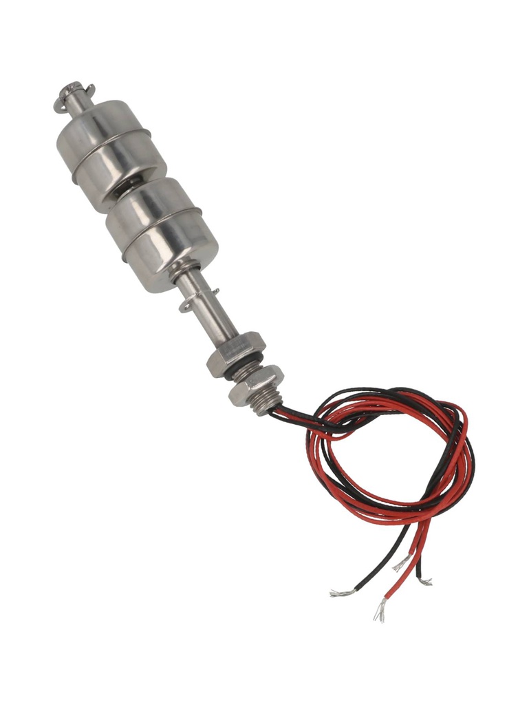 TP-L2S100 — FLOTADOR DE NIVEL DOBLE 100mm ACERO INOX0-220VCA/24DC, O.8A, TEMP.30-120GRADOS