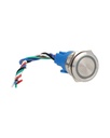 TP-ML25-PR24 — INTERRUPTOR METALICO 25mm 24V, ON-OFF2P2T, IP65, CON SIMBOLO DE ENCENDIDDO