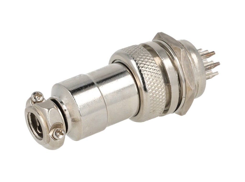 TP-GX20-10P — CONECTORES (PAR GX20 10 PIN MACH/HEMBRAPARA PANEL Y EXTENCION 7A/ 125VCA, 20mm