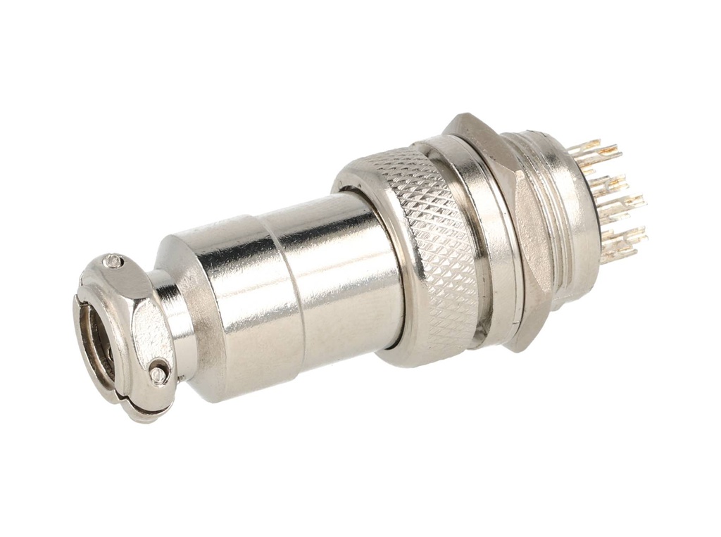 TP-GX20-12P — CONECTORES (PAR GX20 12 PIN MACHO/HEMBRA PARA PANEL T EXTENSION 7A/125VCA, 20mm