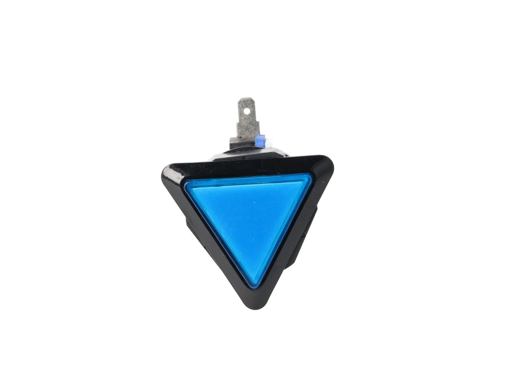 TP-TSB — SWITCH TRIANGULAR AZUL 39 X39 X 39LED 12/5VCD, CON MICROSWITCH INTERCAMBIABLE.