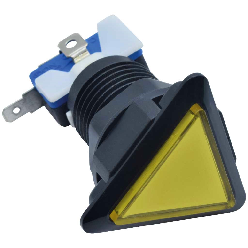 TP-TSY — SWITCH TRIANGULAR AMARILLO 39 X39 x 39LED 12/5VCD, CON MICROSWITCH INTERCAMBIABLE.