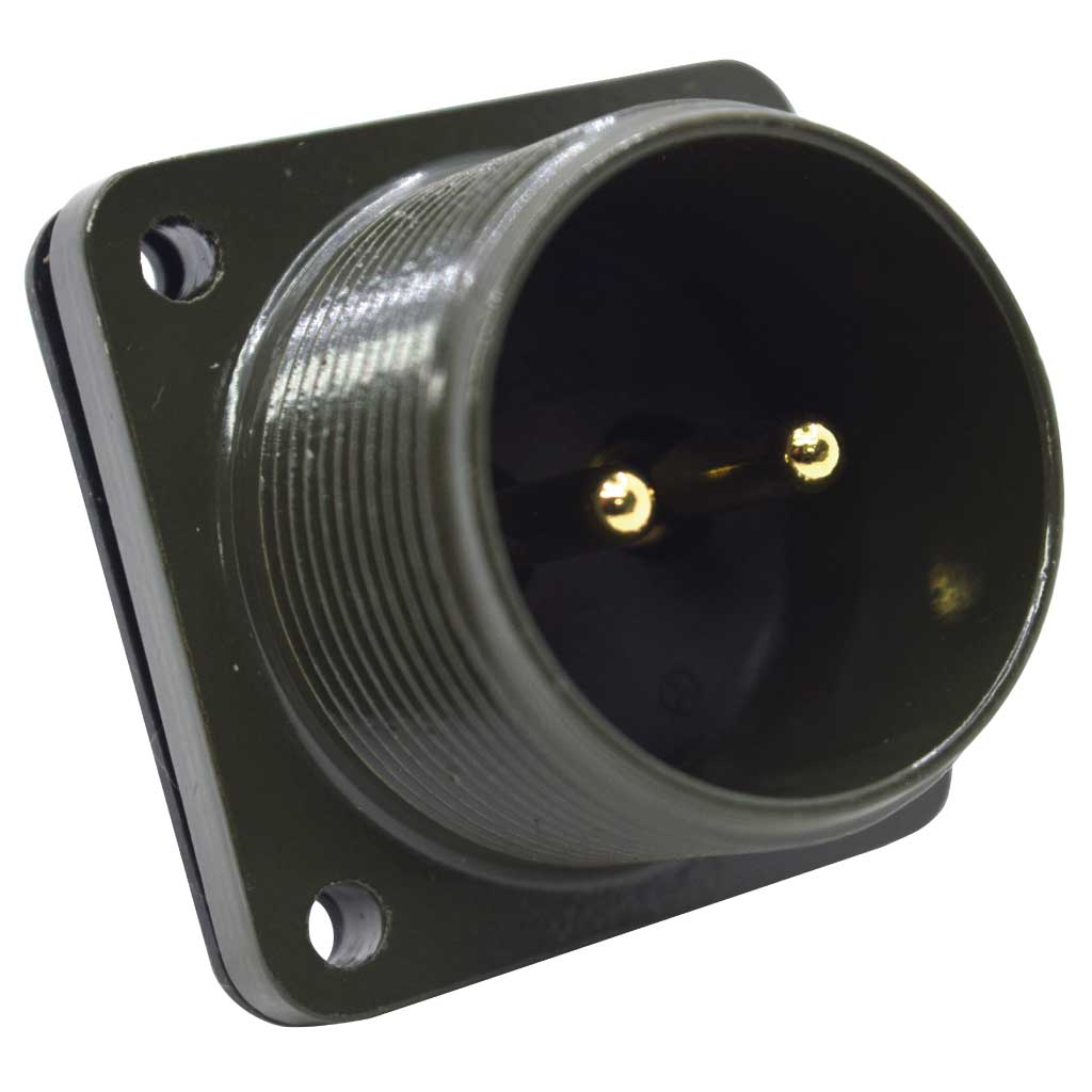 TP-MSK-2PM — CONECTOR TIPO MILITAR SOCKET (PANEL) 2PIN, MACHO