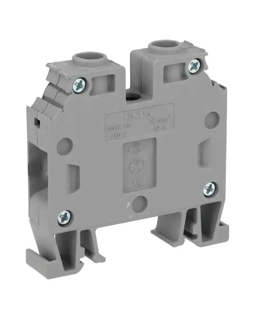BORNERA ATORNILLABLE 16MM/6AWG 76A 750VCA, COLOR GRIS