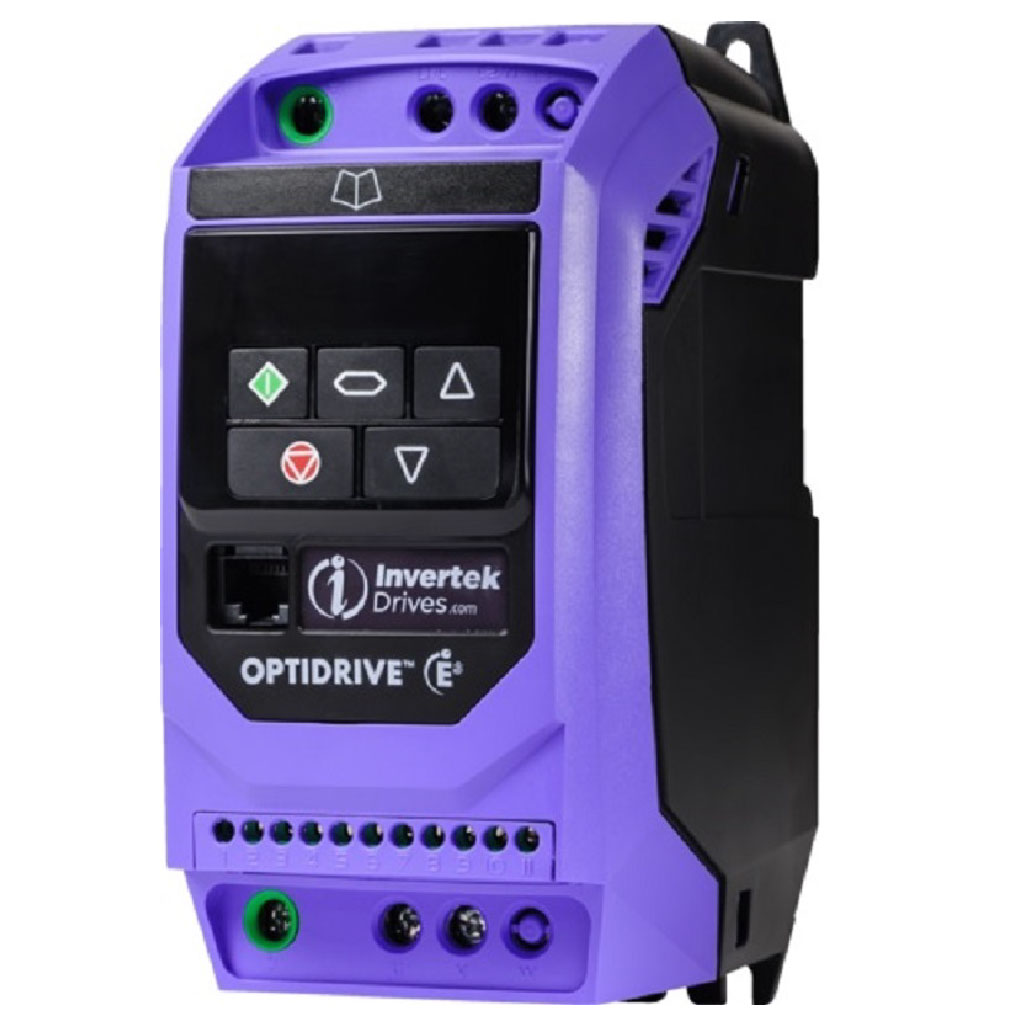 ODE3SS-10-0.5HP — VARIADOR FREC. 115VCA 1 FASE ENT. 0.5HP, IP20, SALIDA 3 FASES 230VAC, TAMAÑO 1 173X83X123 