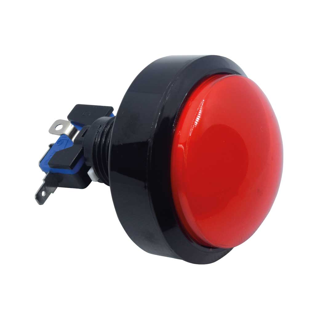 TP-VGS-R — SWITCH ROJO P/CONSOLA TIPO ARCADE 60MM, BARRENO 24MM