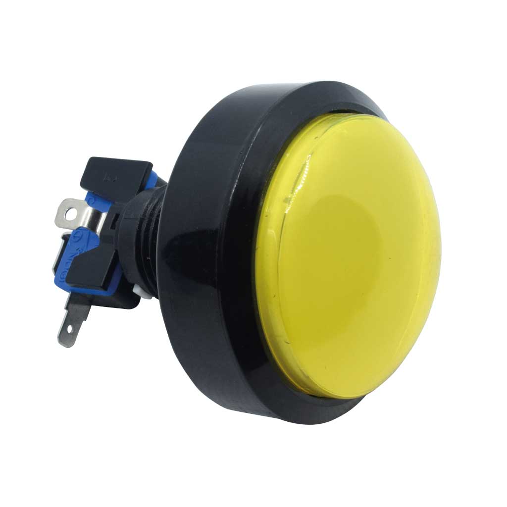 TP-VGS-Y — SWITCH AMARILLO P/CONSOLA TIPO ARCADE 60, MM, BARRENO 24MM