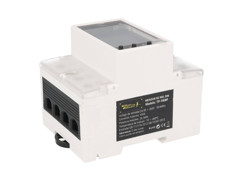 TP-PAWF — ANALIZADOR DE ENERGÍA CON WI FI, 8 FUNCIONES CON ALARMA,100AMP. 220VCA