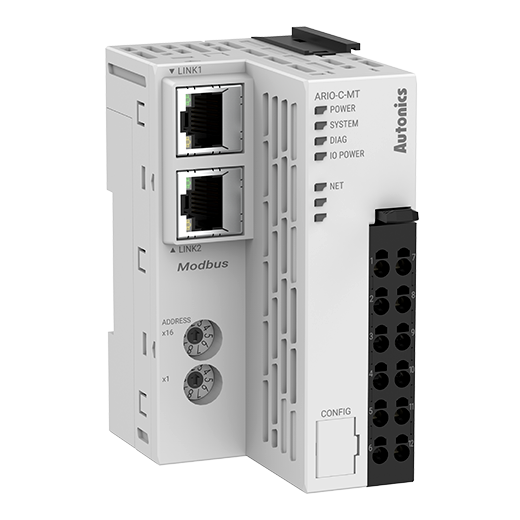 ARIO-C-MT — MODULO DE ENTRADA Y SALIDA DELGADO, TIPO DE COPLE MODBUS TCP 24VCC