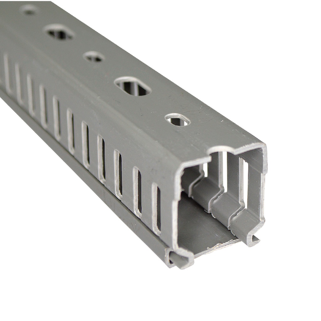 E94-1MT-PK5 — Canaleta Ranurada Pvc Rigido 60x60mm 10pza De 1 metro E94