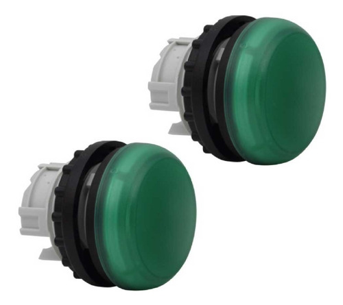 Lampara Piloto Verde Marca Moeller Pack 2pzas M22-l-g-pk2
