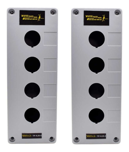 Caja Plástica De 4 Orificios 22mm Tekno Powerstp-xj9-4 2pzas