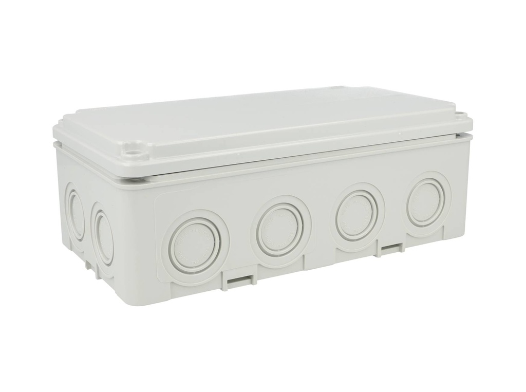 40202005 — CAJA CON KNOCKOUTS PRE-PERFORADOS PLASTICA ABS DE CONEXIONES 117X217X75.5MM. GRIS IP67