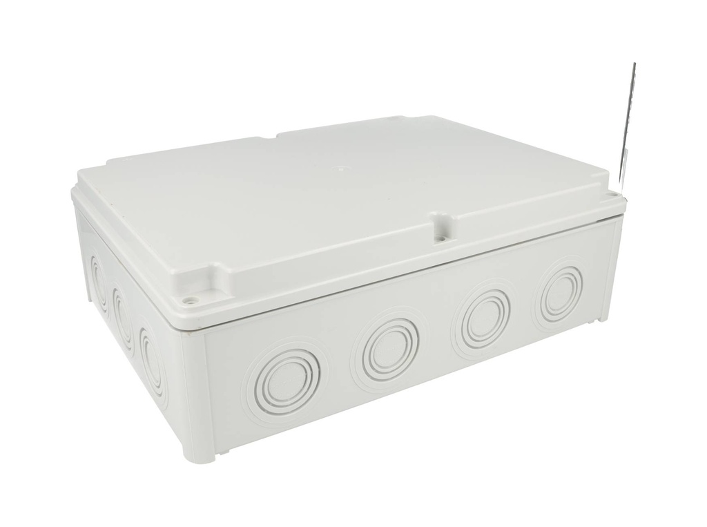 40203005 — CAJA CON KNOCKOUTS PRE-PERFORADOS PLASTICA ABS DE CONEXIONES 218X298X96.5MM. GRIS IP67