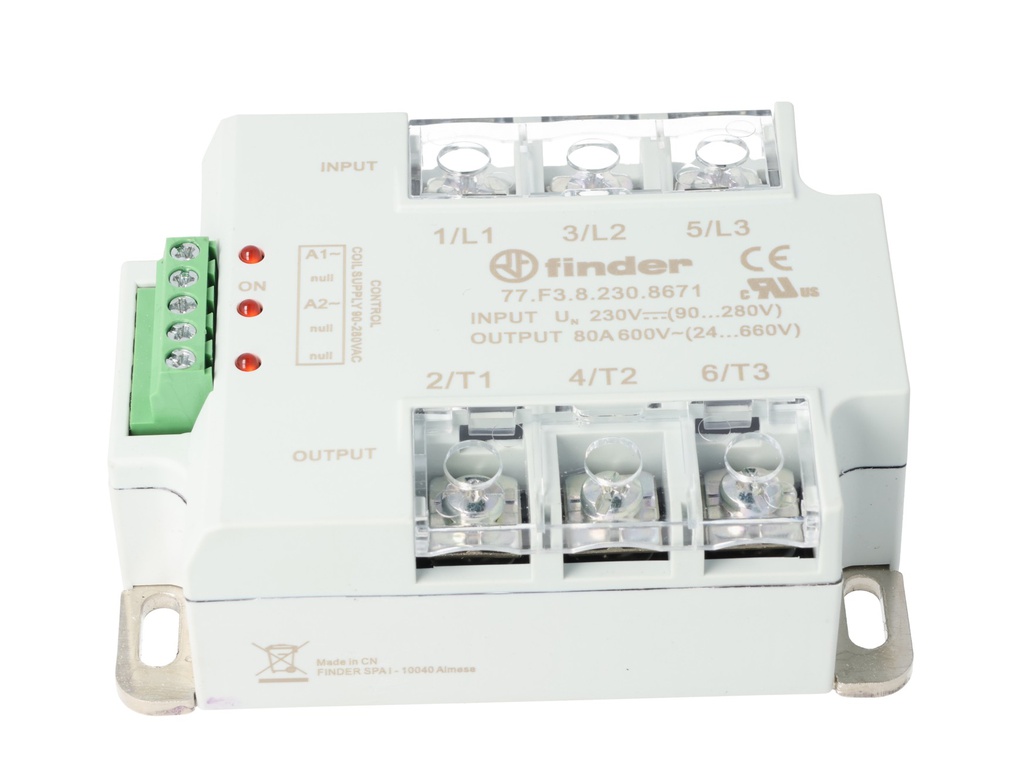 77F382308671 — Relé SSR 90/280VAC 3NA 24/660VAC 80A Rd Finder 77F382308671