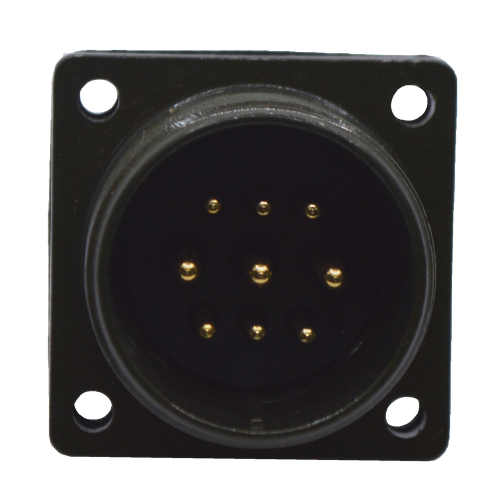 TP-MPK-9PM-3 — CONECTOR MILITAR PLUG (MACHO) (PANEL) 9P