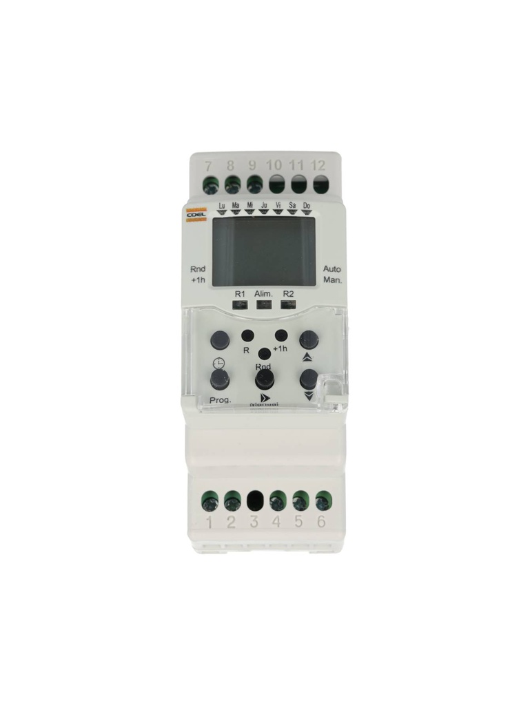 BWT-40DRRS — PROGRAMADOR HORARIO ALIMENTACIÓN 220VCA, 40 PROGRAMAS, 20 DE ENCENDIDO, 20 DE APAGADO